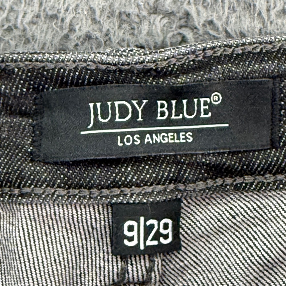 Judy Blue Boyfriend Jeans Womens 9/29 Grey Distressed Paint Splatter JB8867 - Picture 2 of 11
